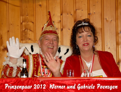 Prinzenpaar 2012 Werner und Gabriele Poensgen